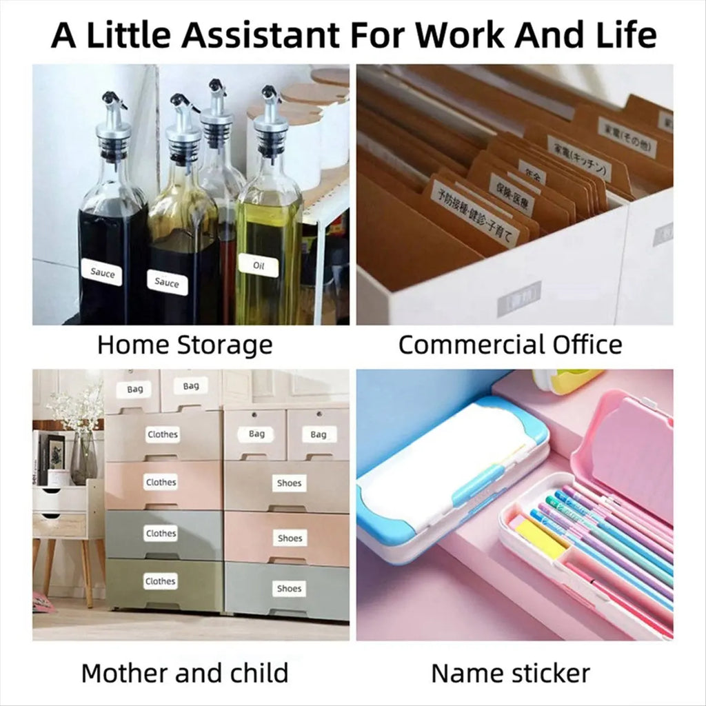 MYdaY- Mini Label Printer Thermal Portable Printer Inkless Sticker Paper Wireless Portable Printer